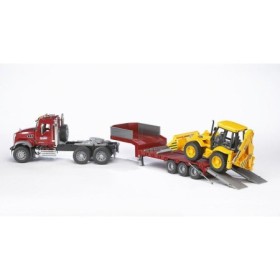 Bruder Camion Incarcare Mack Granite Si Buldoexcavator Jcb 4Cx Bruder - 1